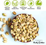 California Pistachios Roasted & Lightly salted (Pack of 2 x 200g Each) - 400g