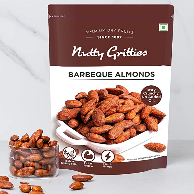 Barbeque Almonds ( Pack of 2 x 200g Each  ) - 400g