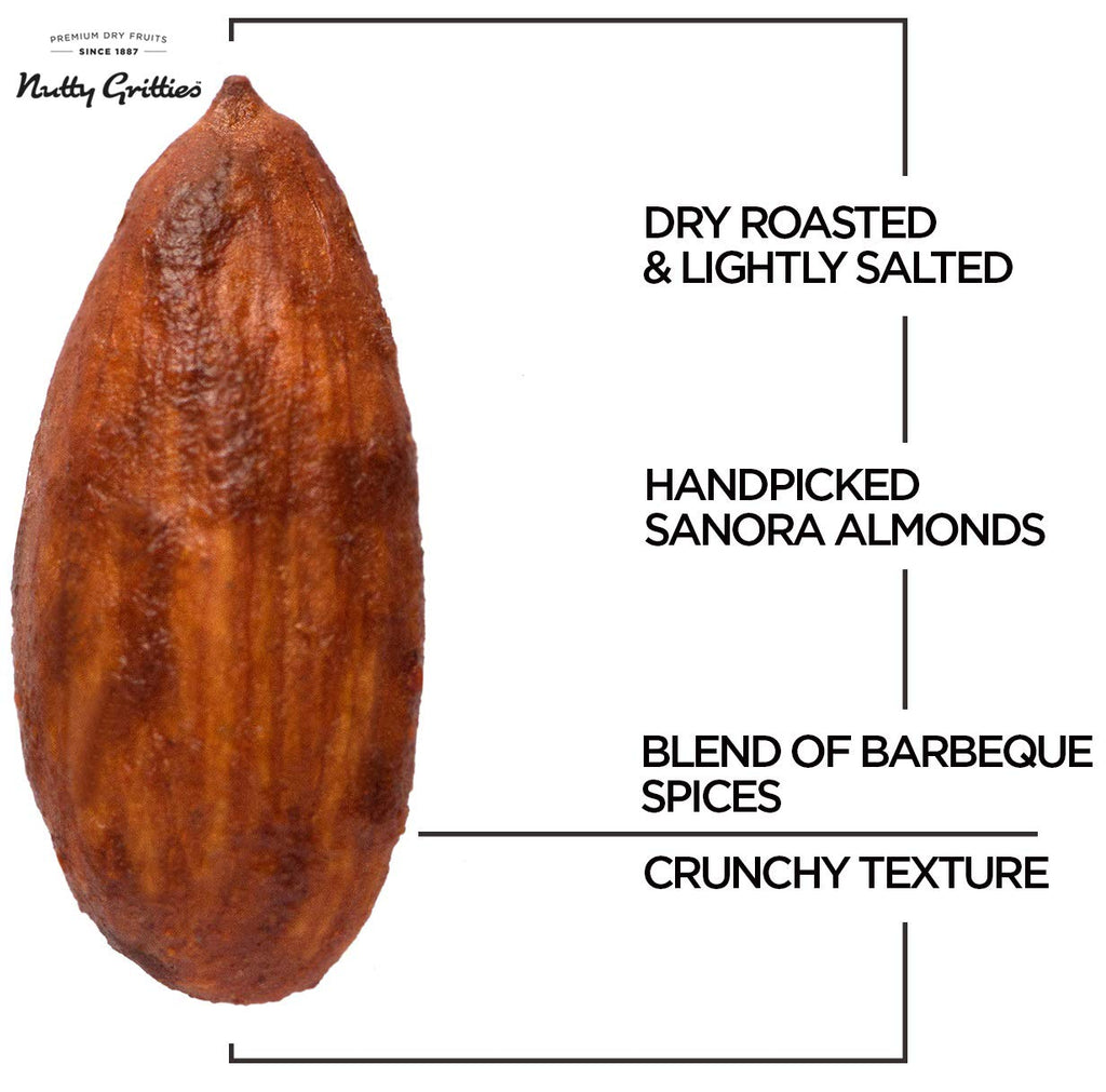 Barbeque Almonds ( Pack of 2 x 200g Each  ) - 400g