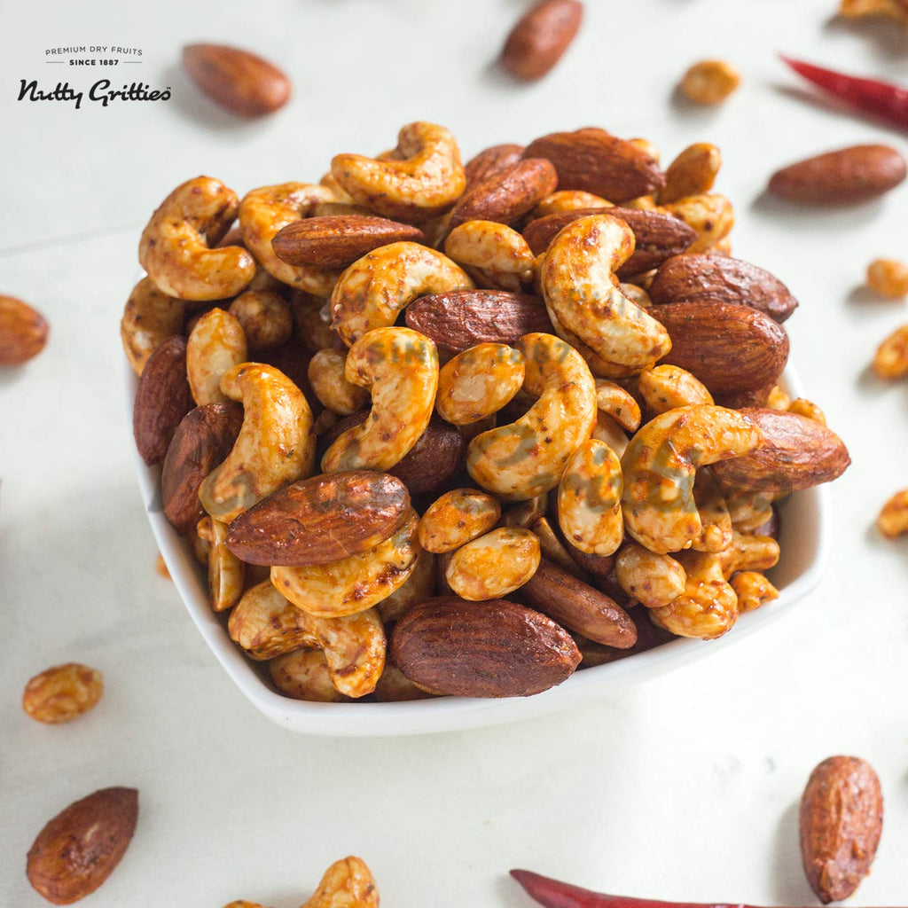 Smoked Cocktail Mixed Nuts, Thai Chilli Blend Combo pack - 400g