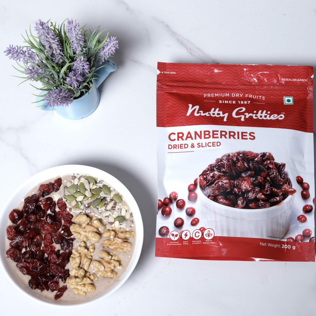 US Dried & Sliced Cranberries ( Pack of 2 x 200g  ) - 400g