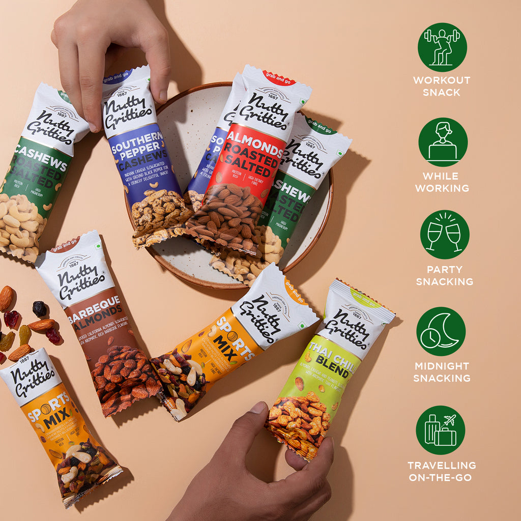 Cashews Roasted, Lightly Salted (Pack 6x40g each) - 240g