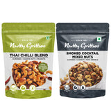 Smoked Cocktail Mixed Nuts, Thai Chilli Blend Combo pack - 400g