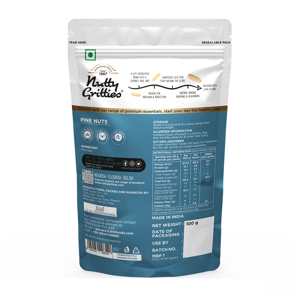 Raw Pine Nuts - 100g