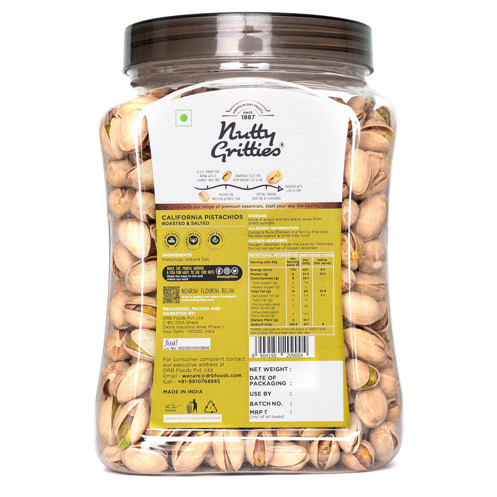 California Pistachios  Roasted & Lightly Salted - 800g
