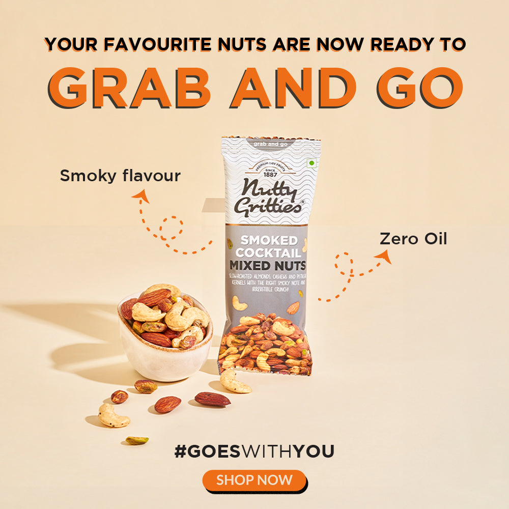 Smoked Cocktail Mixed Nuts (Pack of 6x40g each) 240g