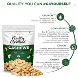 Salted Roasted Cashews, lightly salted Premium Jumbo Size ( Pack of 5 x 200g  )- 1kg