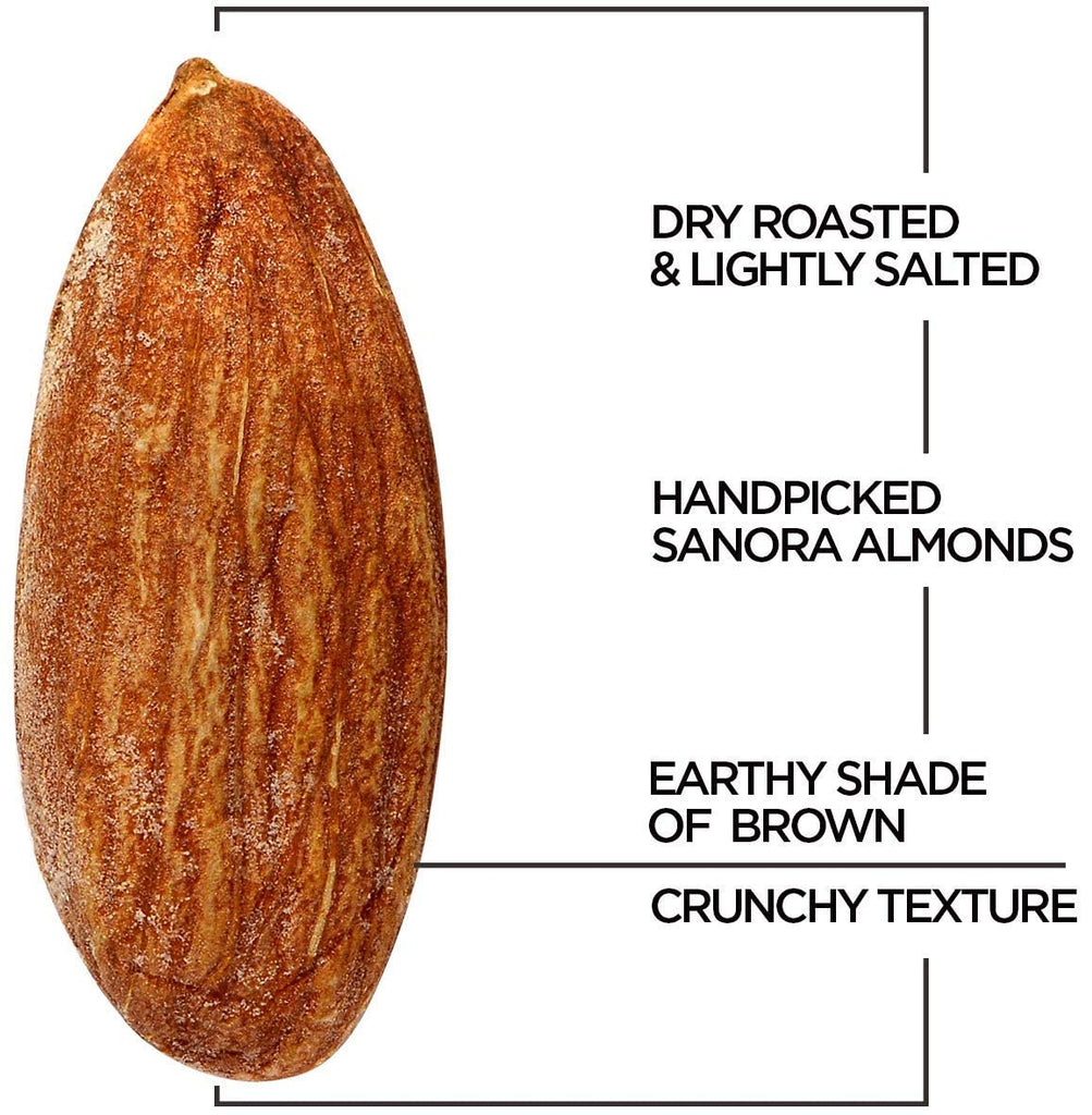 Roasted Salted Almonds (Pack of 5 x 200g Each ) - 1kg