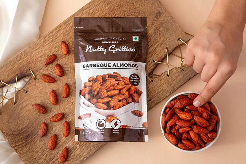Barbeque Almonds, Thai Chilli Blend, Pepper Cashews Combo - 600g