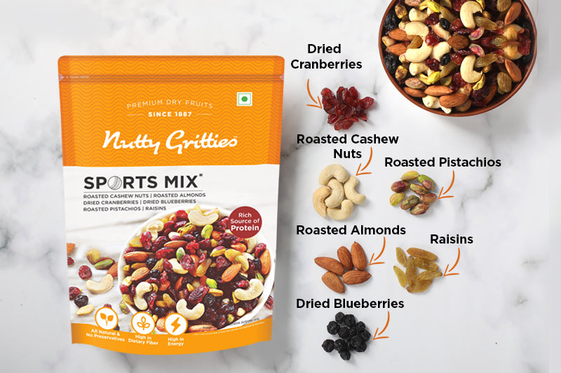 Trail Mix Combo - Sport Mix, Mom Superfood (Each Pack 200g) - 400g