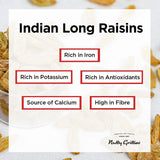 Indian Long Raisins (Pack of 5, 200 g Each ) 1kg