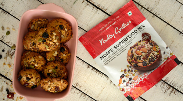 Granola Cookies For Mom With Mom's Superfood Mix