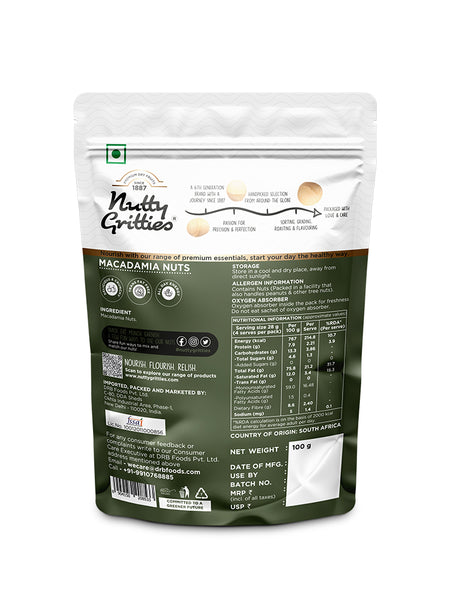 Raw Macadamia Nuts - 100g