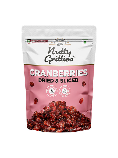 Cranberries Dried & Sliced - 200g