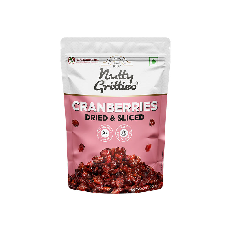 Cranberries Dried & Sliced - 200g