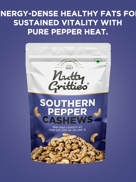 Southern Pepper Cashew Zero Breakage Nuts - 200g