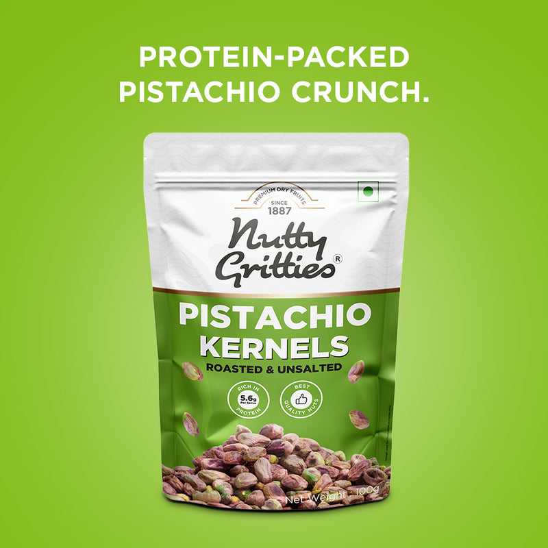 Roasted Unsalted Pistachio Kernels | 100 g