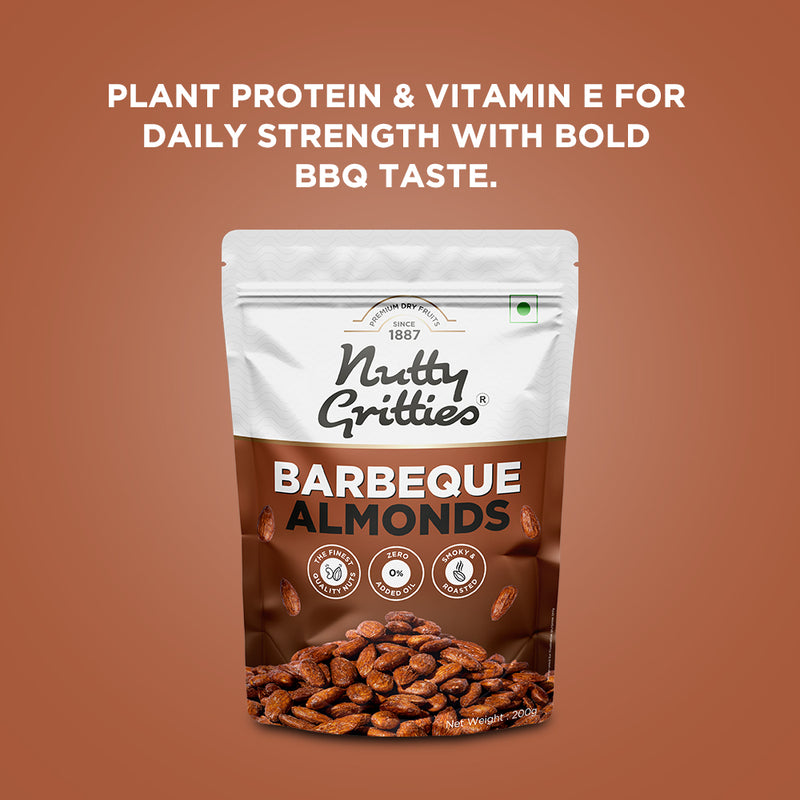 Barbeque Almonds, Thai Chilli Blend, Pepper Cashews Combo - 600g