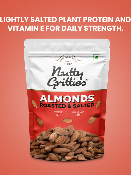 Roasted Almonds, lightly salted -  200g