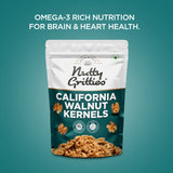 California Walnut Kernels (Pack of 2 x 200g Each ) - 400g