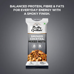 Smoked Cocktail Mixed Nuts | Smoked Flavour Almonds, Cashews & Pistachios | 40 g