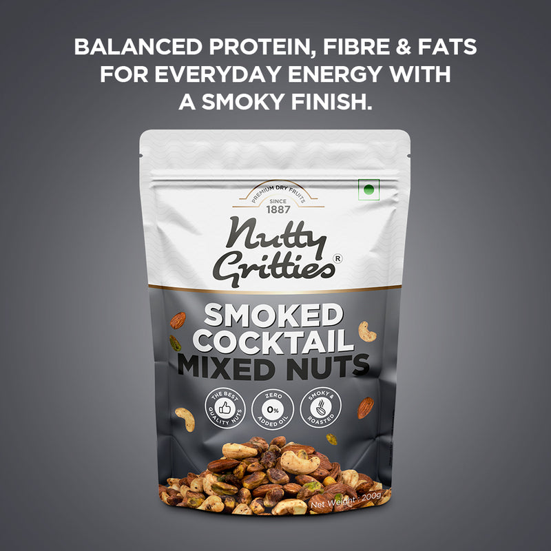 Smoked Cocktail Mixed Nuts - 200g