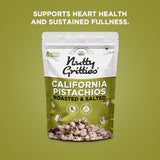 California Pistachios Roasted & Lightly salted (Pack of 4 x 200g  Each) -800g