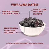 Nutty Gritties Ajwa Dates | Naturally Sweet, Soft Texture | Pack of 2 x 350g Each - 700g