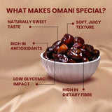 Nutty Gritties Omani Dates | Soft & Juicy, Naturally Sweet | No Added Suga | 500g