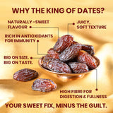 Nutty Gritties Medjool Dates | Large, Soft & Naturally Sweet | Pack of 5 x 350g Each - 1.75Kg