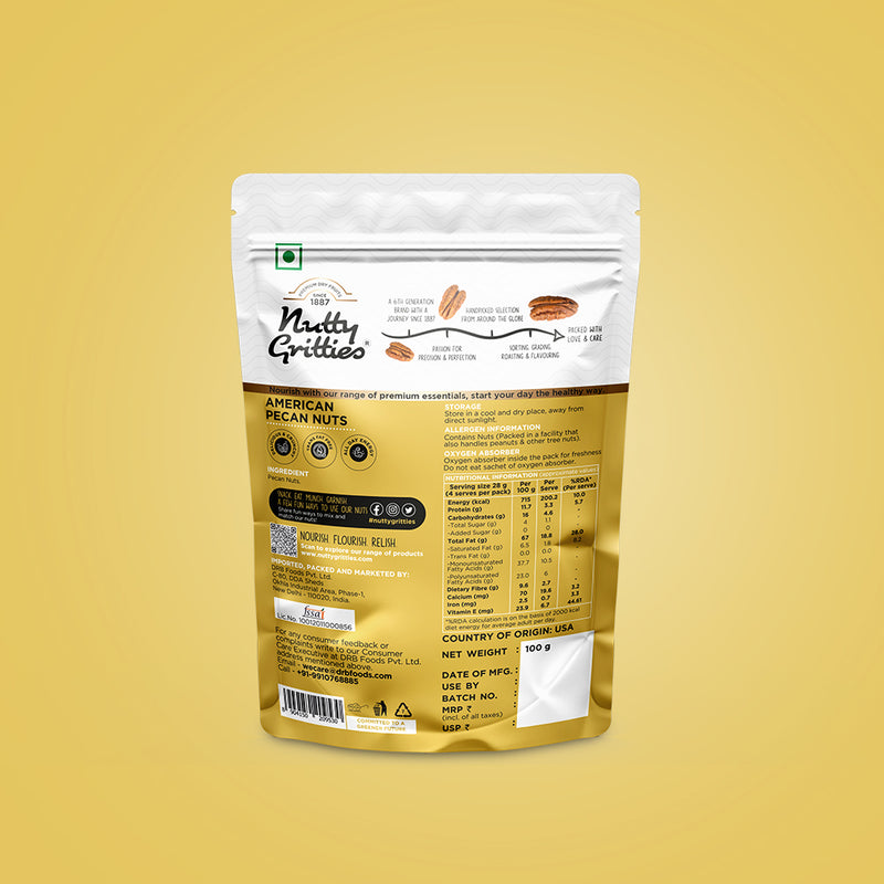 Nutty Gritties American Pecan Nuts-100g