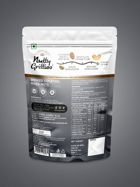 Smoked Cocktail Mixed Nuts - 200g