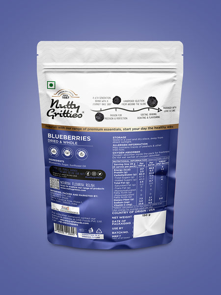 Dried Blueberries - 150g
