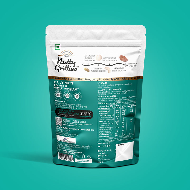 Daily Nuts Roasted in Himalayan Pink Salt - 200g
