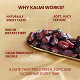 Nutty Gritties Kalmi Dates | Naturally Sweet, Soft & Juicy | Pack of 2 x 350g Each - 700g