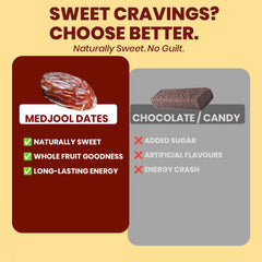 Nutty Gritties Medjool Dates | Large, Soft & Naturally Sweet | No Added Sugar | 350g