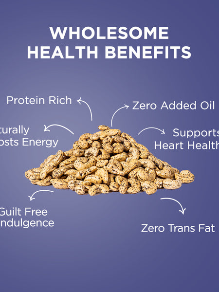 Southern Pepper Cashews | Black Pepper Flavoured Roasted Cashews | 40 g