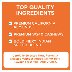 Fiery Indian Spiced  Almonds & Cashews 180g