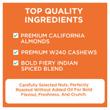 Fiery Indian Spiced  Almonds & Cashews 180g