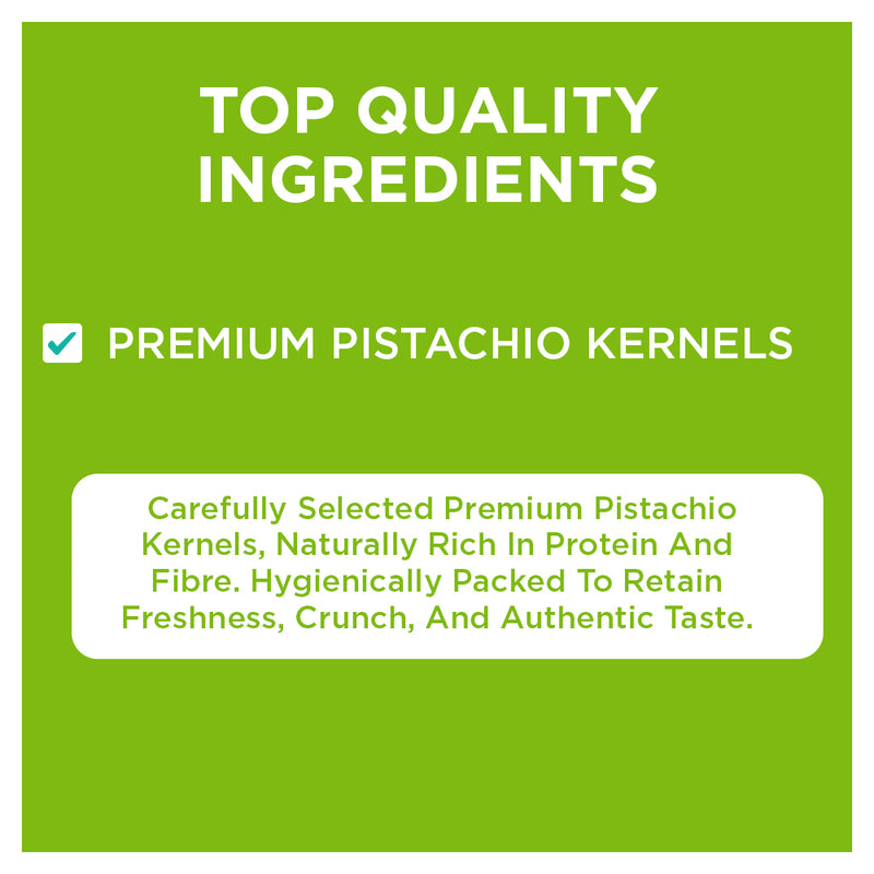 Roasted Unsalted Pistachio Kernels | 100 g