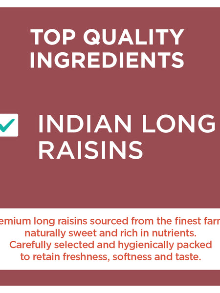 Indian Long Raisins | Naturally Sweet & Fruity | 200 g