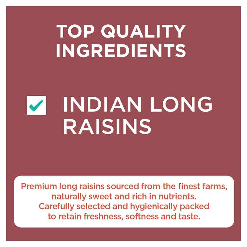 Indian Long Raisins | Naturally Sweet & Fruity | 200 g