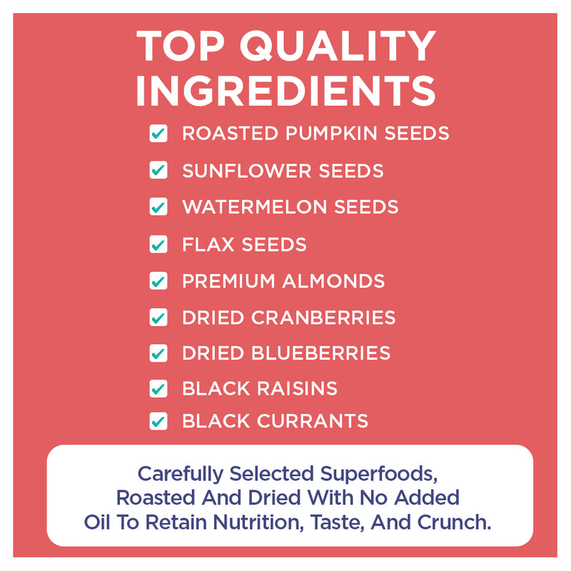 Mom’s Superfood Mix | Nuts, Seeds & Dried Berries | Grab & Go Pack | 28 g