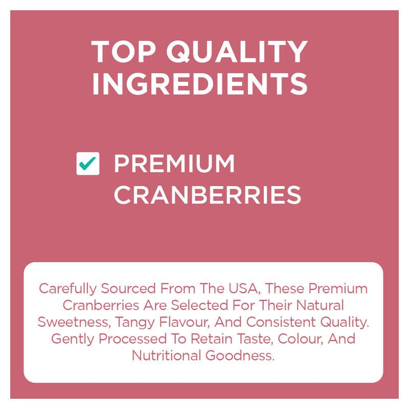 Cranberries Dried & Sliced - 200g
