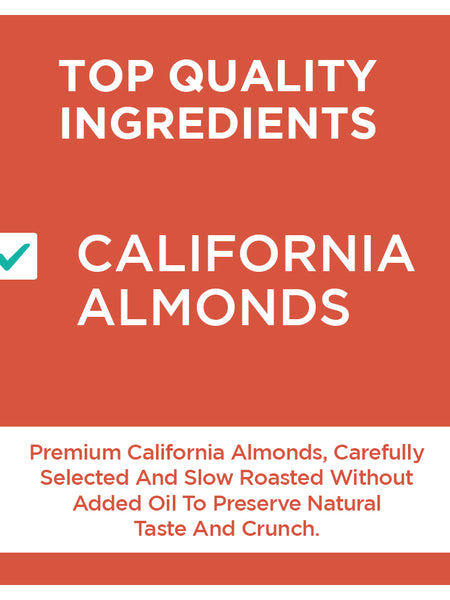 California Almonds | Roasted & Lightly Salted | Oil-Free Roasting | 40g