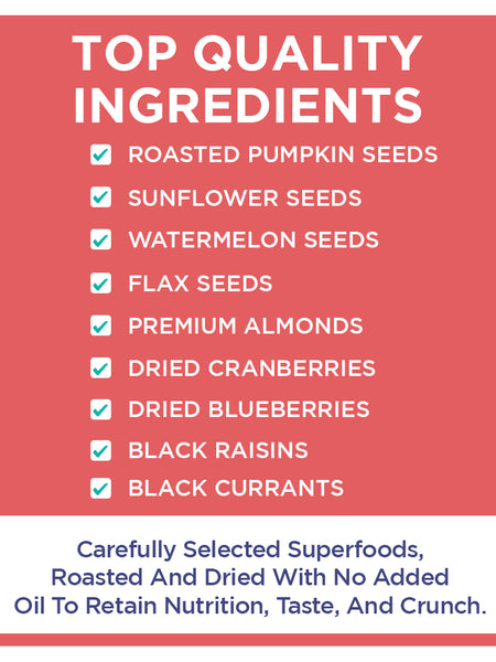 Mom’s Superfood Mix | Roasted Seeds, Nuts & Dried Berries | 200 g