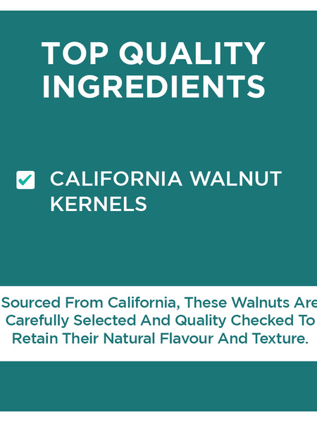 California Walnut Kernels 800gm (Pack of 4 x 200gm)