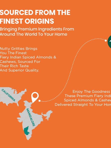Fiery Indian Spiced  Almonds & Cashews 180g