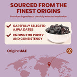 Nutty Gritties Ajwa Dates | Naturally Sweet, Soft Texture | Pack of 2 x 350g Each - 700g
