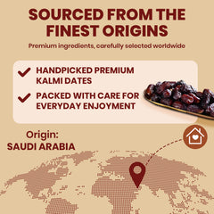 Nutty Gritties Kalmi Dates | Naturally Sweet, Soft & Juicy | Pack of 2 x 350g Each - 700g